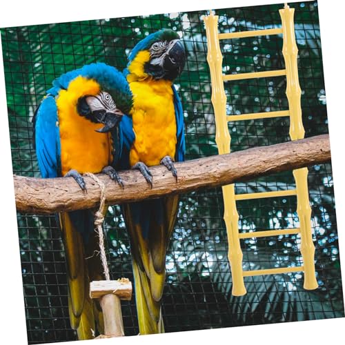 Image of Bird Ladder Toy for Medium Parrots and Hamsters Hanging Climbing Step Ladder 11.41X3.34In Cage Toy for Physical Activity and Exercise