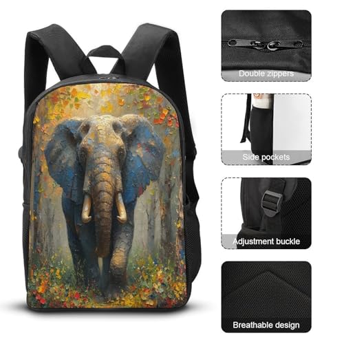 Sac à dos enfants éléphant imprimé 3D le cadeau idéal pour garçon
