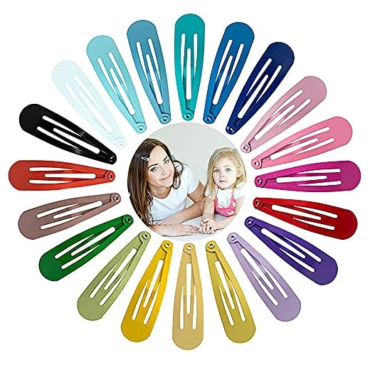 Viccess 120 Piezas horquillas pelo niñahorquillas pelo niña clips pelo niña pinzas de pelo niña metal,20 Colores (120pcs)