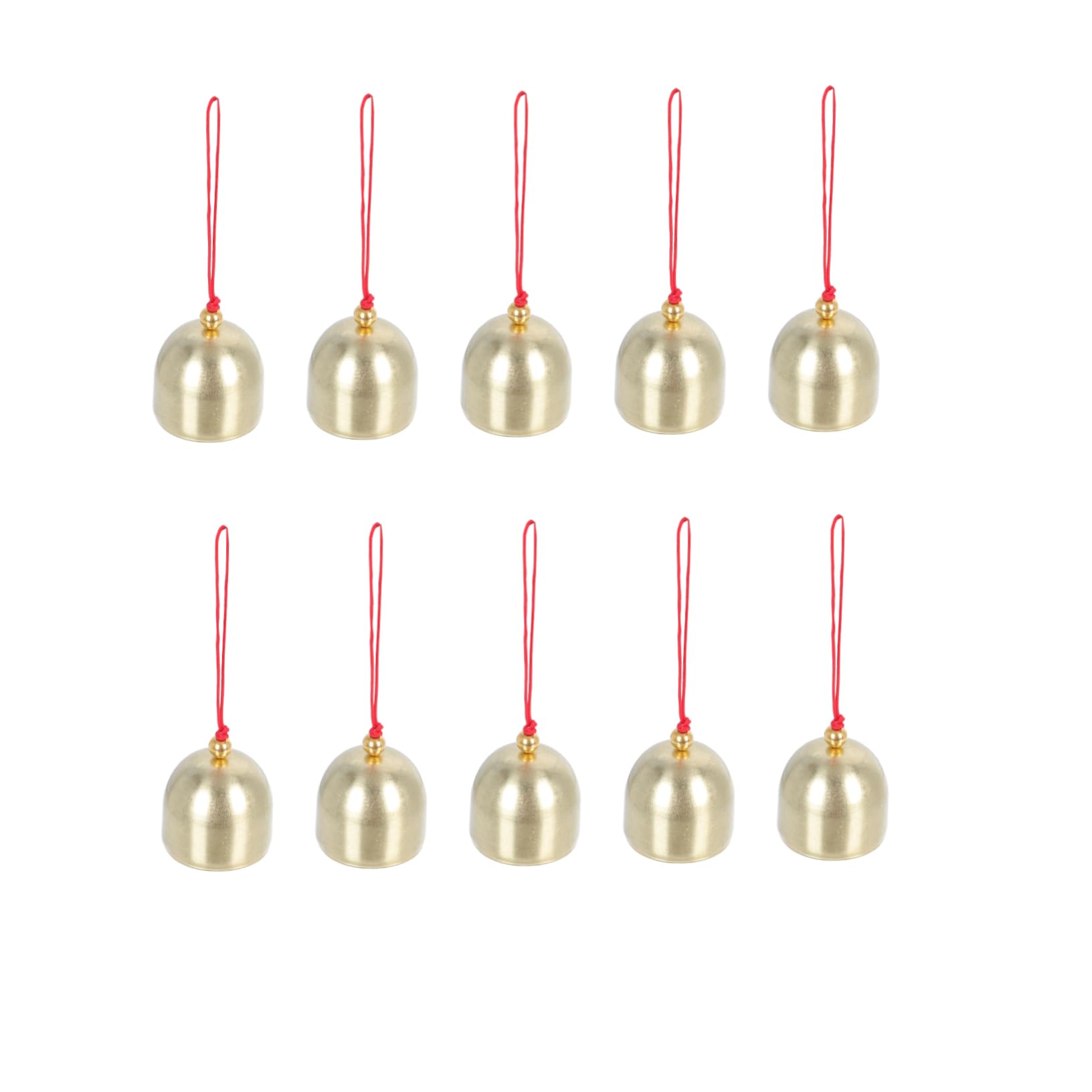 POPETPOP 3 Set La Campana Tintinnio Luci Fatate Fiocco Di Neve Arredamento Estetico Della Camera Campana D'oro Suonare Il Campanello Campane A Mano Ornamenti Golden Lega 10 Pezzi * 3