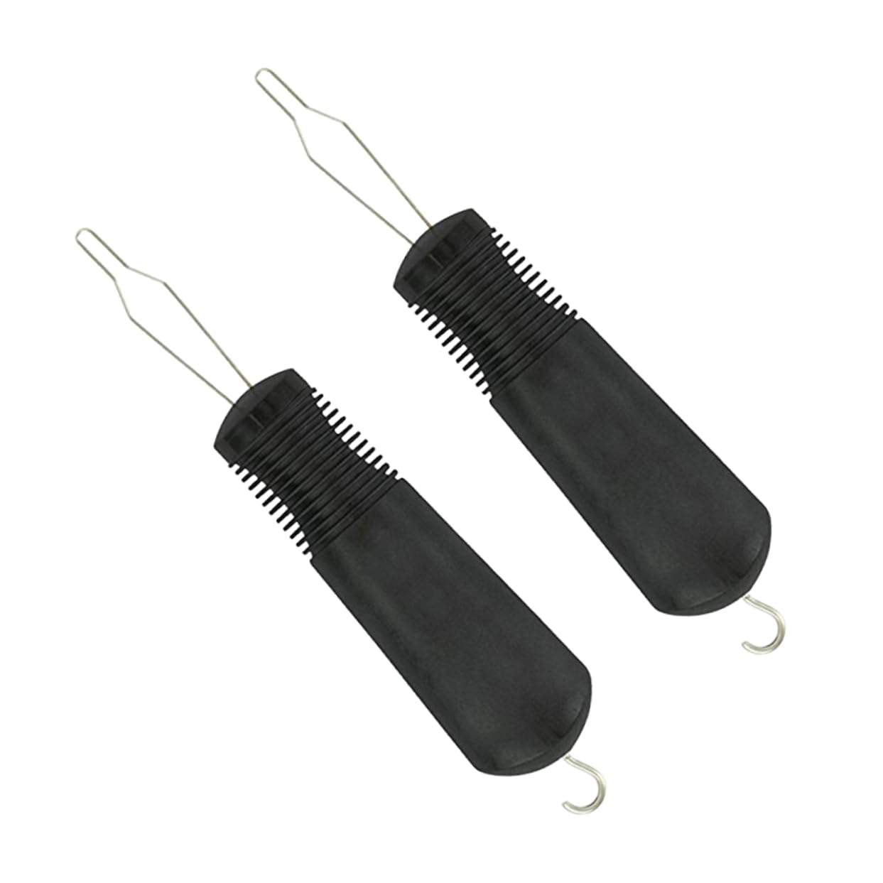 GOOHOCHY 2pcs Dressing Button Hook Dressing Aid Zipper Puller Tool Dressing Aid Tools Button Tool Button Hook for Button Hook and Zip Puller Button Hook Tool Button Hook Aid Black