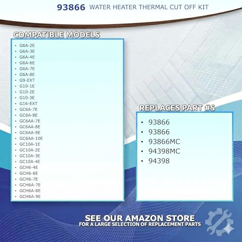 Image of Replacement for Atwood 93866 (4 Pack) RV Water Heater Thermal Cut Off Kit 12 Month Warranty & USA Support
