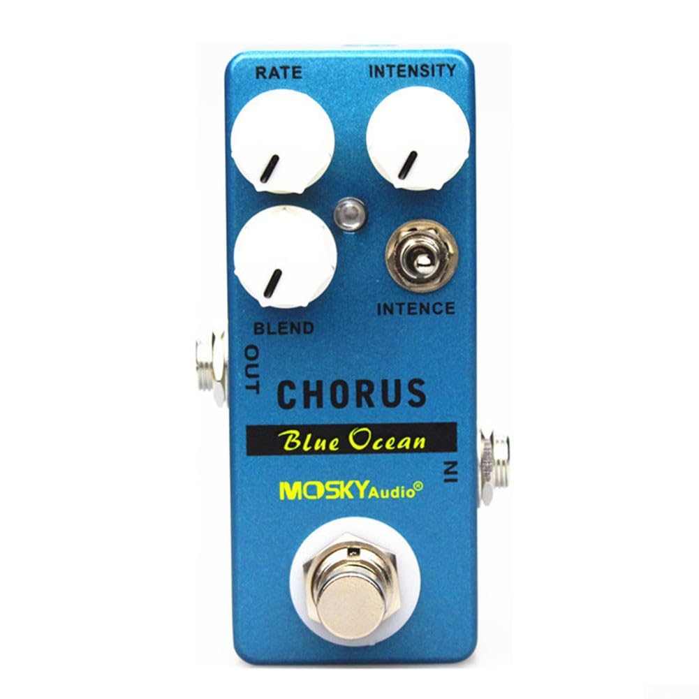 Chorus Blue Efectos Guitarra Pedal Efecto True Bypass, Accesorios de música de guitarra