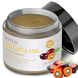 SOYUB Raw Batana Oil for Hair Growth - 100% Pure,Unrefined & Organic Dr. Sebi Batana Oil from Honduras Promotes Hair Growth - Enhances Hair Thickness，Prevents Loss for Men & Women 4.23 Fl Oz