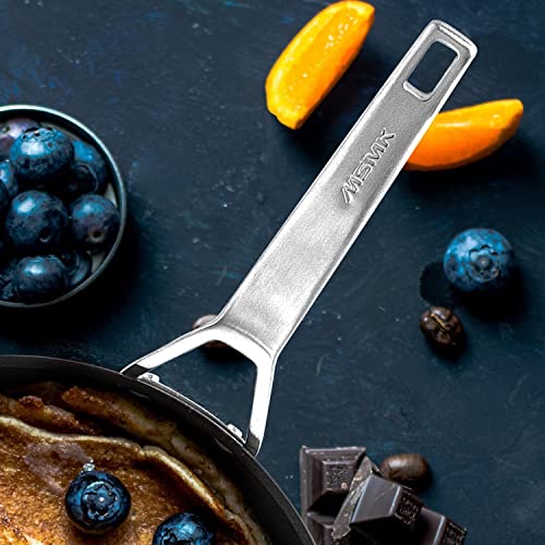 Msmk 8.5 Inch Small Frying Pan, Egg Omelet Carbonize Also Nonstick, Durable & Oven Safe To 700℉, Non-Toxic, Peeling-Resistant, Scratch-Resistant, Induction Skillet #TOP1