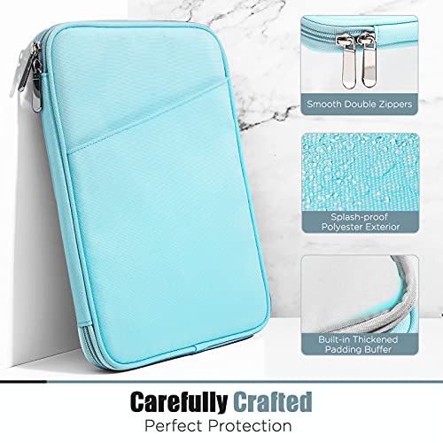 TiMOVO-Funda-Compatible-con-iPad-Mini-54321-Galaxy-Tab-A7-Lite-87Tab-A-80Tab-A-84-Fire-HD-8-8-Plus-2020-8-9-Bolsa-con-Multiples-Bolsillos-y-Cierre-de-Cremallera-Azul-Claro