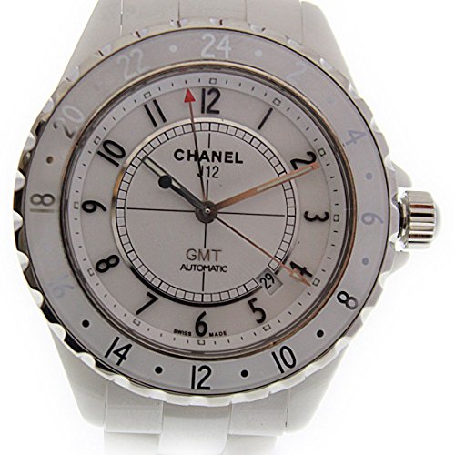 CHANELJ12 GMT 2000本限定H2126 自動巻き セラミックメンズ腕時計 ホワイト文字盤男性用 ウォッチ