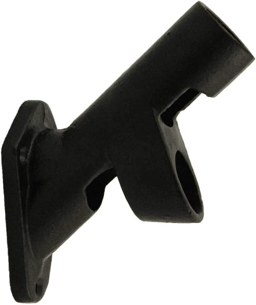 Gettysburg Flag Works House Mounted Flagpole Bracket with 2 Positions, Black Cast Iron, Holds 1" Diameter flagpoles