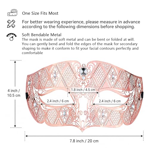 Image of Coddsmz Couples Venetian Masquerade Mask Set Luxury Style Princess Party Mask for Couples Women and Men Mardi Gras Masks