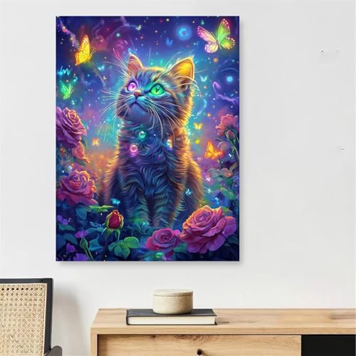 Peinture numéro adulte avec cadre bois pour créer une décoration murale 60x90