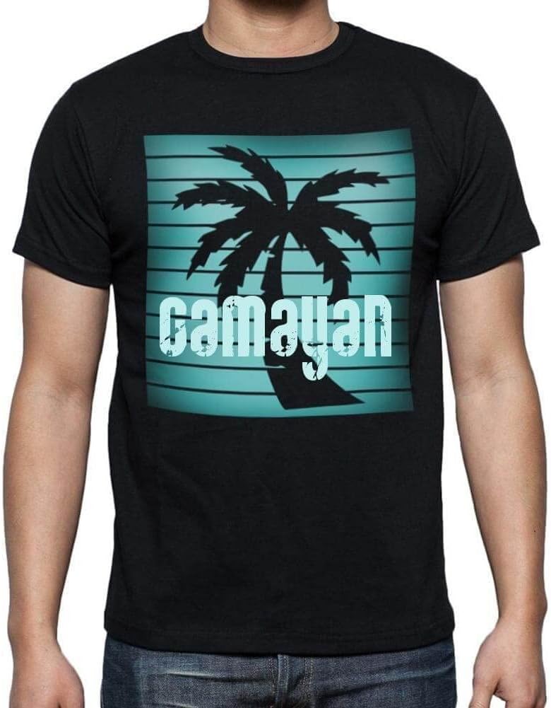 Ultrabasic Men's Graphic T-Shirt Palm, Beach, Holidays in Camayan Short Sleeve Tee-Shirt Vintage Birthday Gift Novelty Tshirt