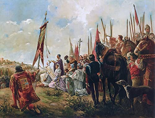 Tableau Isabelle I de Castille par Casanova d'Espagne pour décoration murale 60x90cm