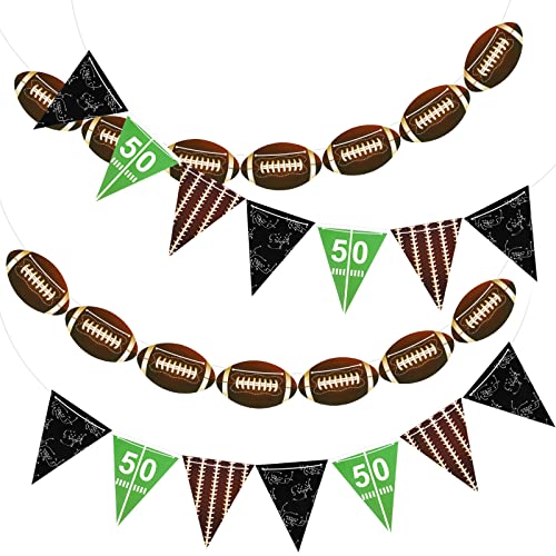 Zonon Football Banner Garland