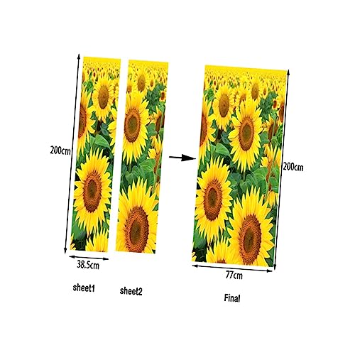 Autocollant de porte imperméable pour rénovation facile sans trace - 4