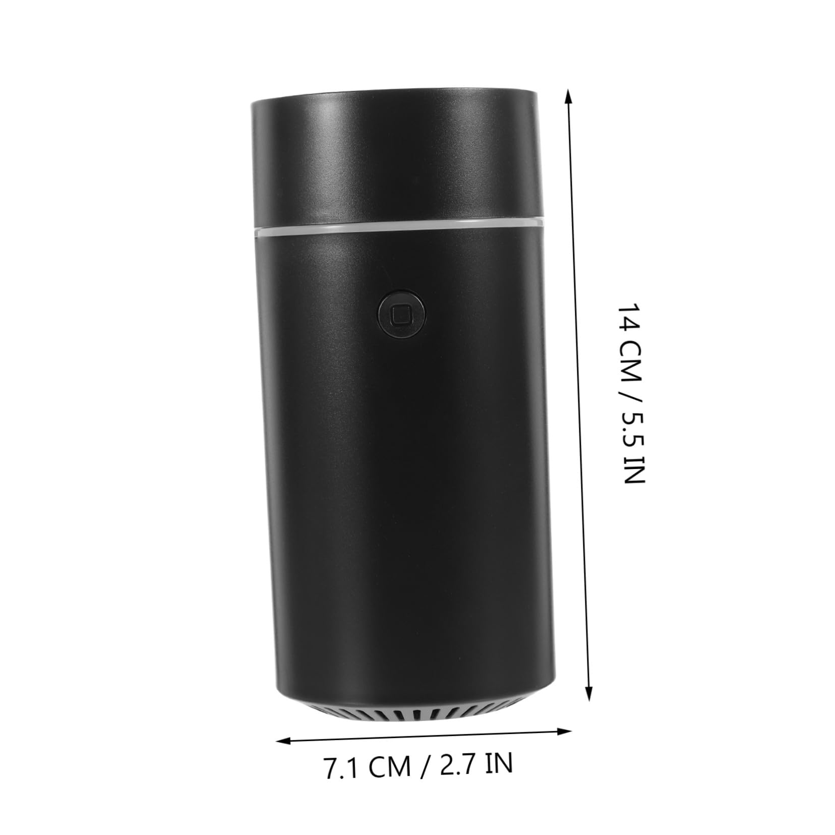 Diffusore Profumo Portatile per Auto USB Ricaricabile Mini Umidificatore Essenziale per Ambienti Piccoli Design Compatto Nero per Ufficio e Camera