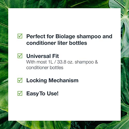 Biolage Universal Dispensing Pump - Shampoo and Conditioner Bottle Pump, Fits 1L Bottles (33.8 Fl. Oz.), White3
