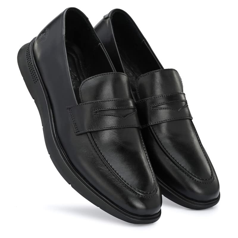 Image of Legwork Men's Leather Loafer Shoes for Men and Boys