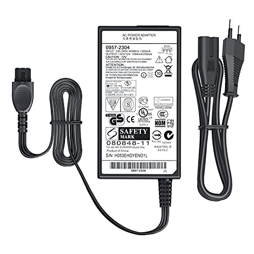 Bloc d'alimentation chargeur pour HP 0957-2304, All-IN-ONE H711 H711G H711n H711A 6100E OfficeJet 6600 6700 6100 7110 7610 7612, HP Photosmart 7510 75175 7520 525 C. 311 C311A 32V 1094mA 12V 250mA