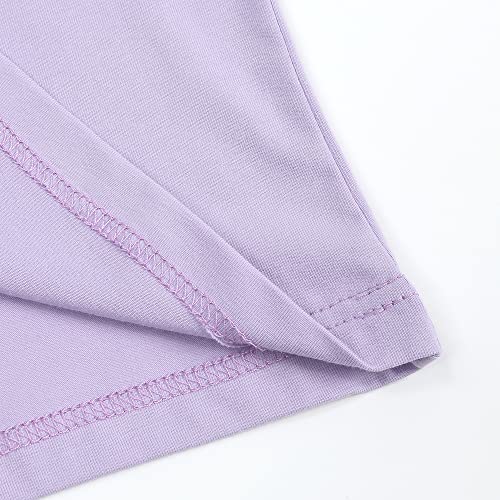 Image of KISBINI Toddler Kids Plain Short Sleeve T-Shirt and Shorts Set Unisex Cotton Summer Outfit Clothes for Little Boys or Girls