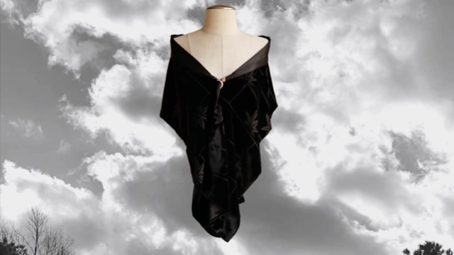 JJcollection JennyJames Luxury Silk Base Burn-out Velvet Scarf
