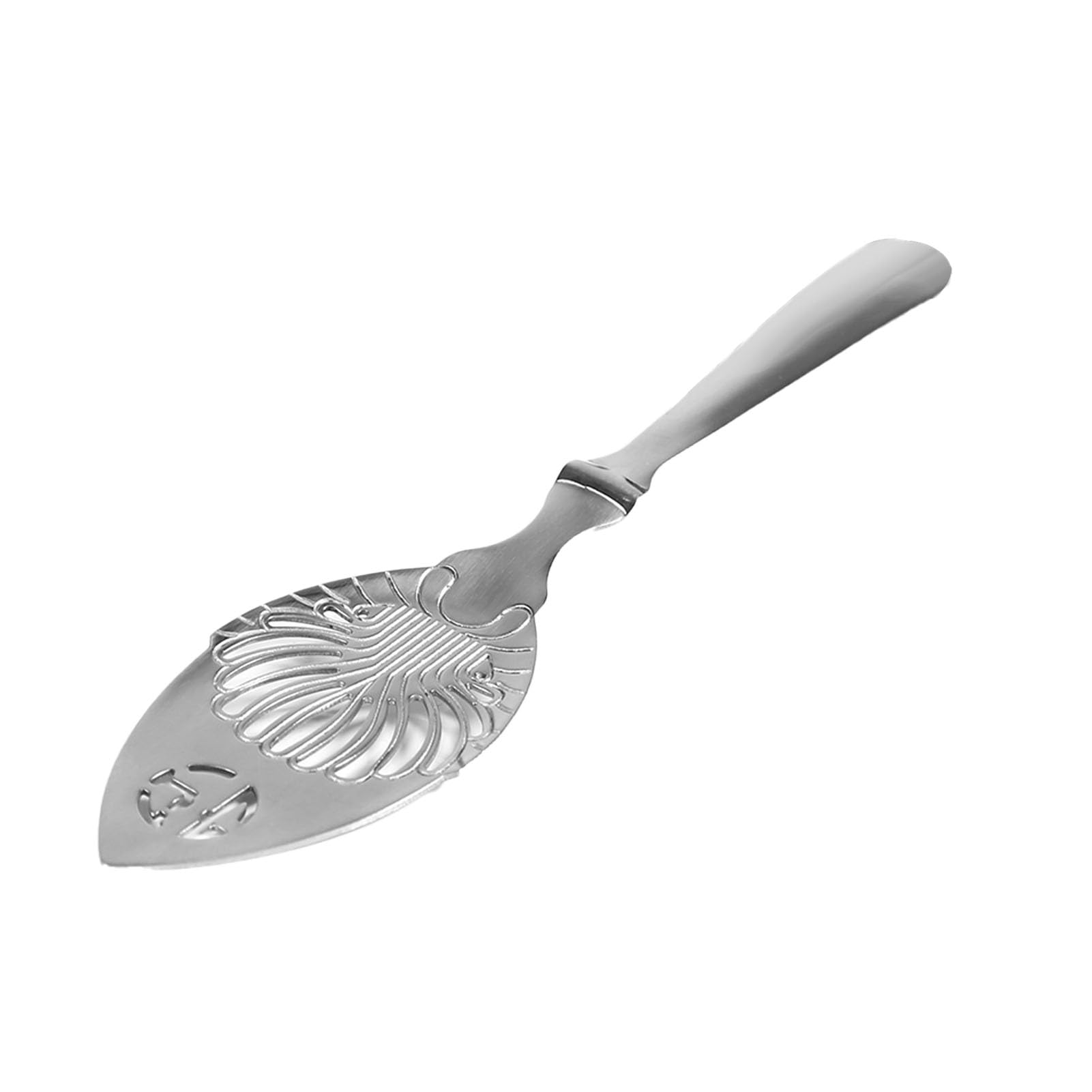 Drinking Spoons, Absinthe Spoon Exquisite Workmanship Beautiful Patterns for Home for Bar (Leaf Absinthe Spoon)