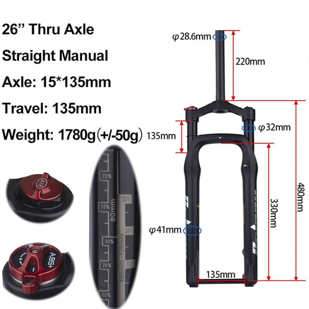 Amazon | アルミ合金フォーク MTB 26 インチ マウンテン