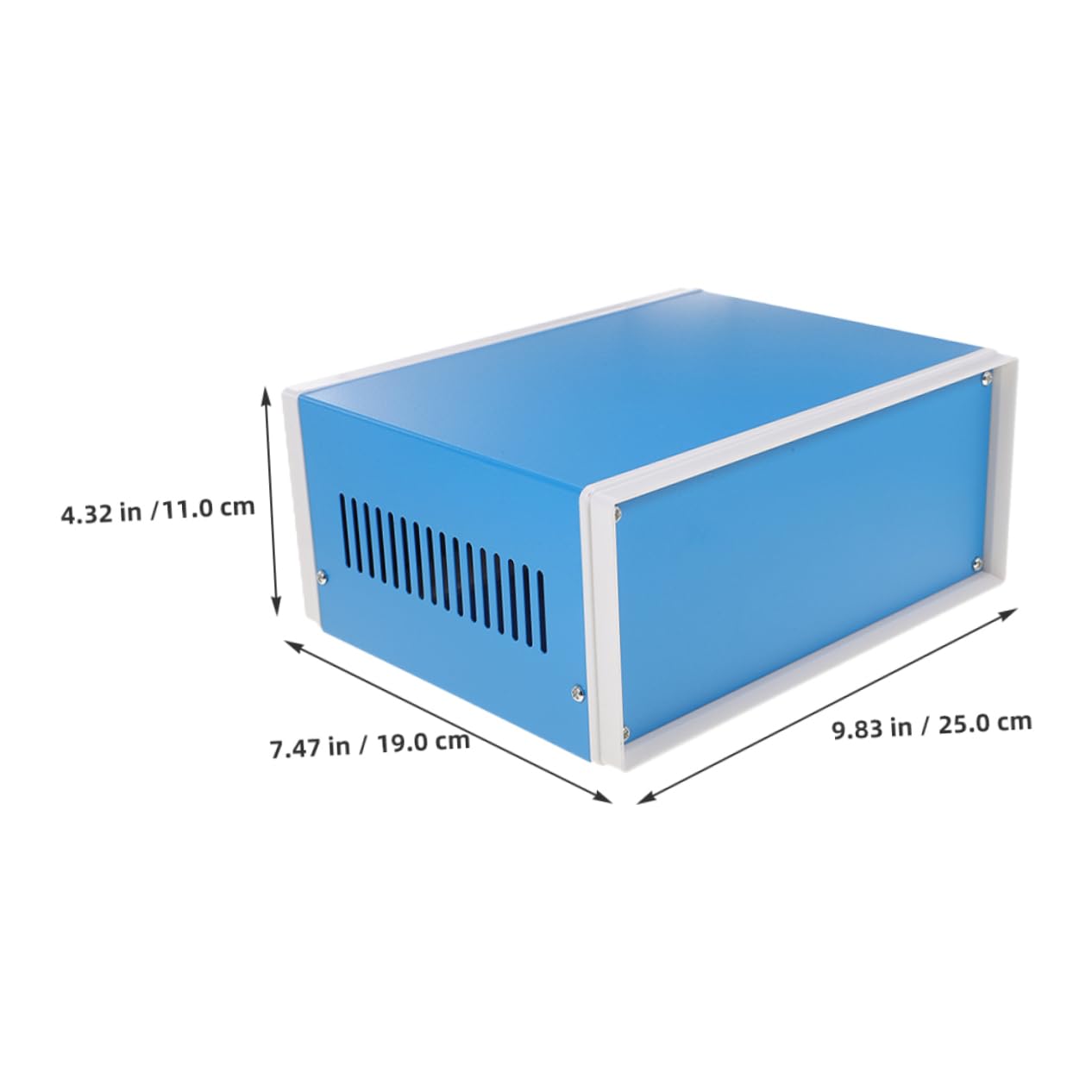 Zerodeko Scatola in Alluminio Per Progetti Elettronici Contenitore Elettrico Robusto e Durevole Scatola Di Giunzione Per Strumenti Elettronici Versatile e Stabile