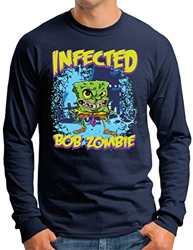 T-shirt manches longues homme Infected Killer Sponge pour concert