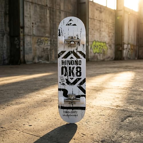 Image of Casual Graffiti Professional Double Kick Skateboard, 31 inch Maple Deck, ABEC-11 Bearings, 95A PU Wheels