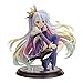 Sxjhhky No Game No Life Figura della Sorella minore Shiro, Circa 6 Pollici di Riposo del Mento Posizione Seduta Indossando Una Corona con Telaio a Scacchiera Modello Anime, Kit Garage in PVC