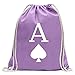 Kiwistar - Pik Ass Spielkarte Turnbeutel Fun Rucksack Sport Beutel Gymsack Baumwolle mit Ziehgurt
