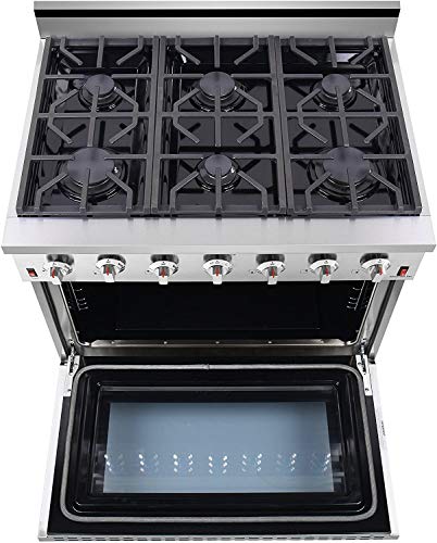 Nxr 36" 5.5 Cu.ft Pro-Style Propane Gas Range With Capacity Convection Oven, Stainless Steel Sc3611Lp #TOP2