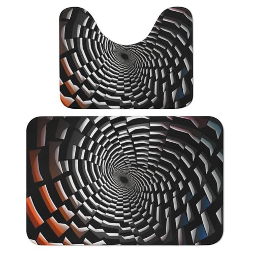 TKJMCSW Visual Illusion �o�X���[�����O�Z�b�g 2�s�[�X �o�X���[�����O �o�X���[���}�b�g �o�X�}�b�g �o�X�}�b�g �o�X���O �o�X���[�����O�Z�b�g �o�X�}�b�g �g�C�����OU���^����\