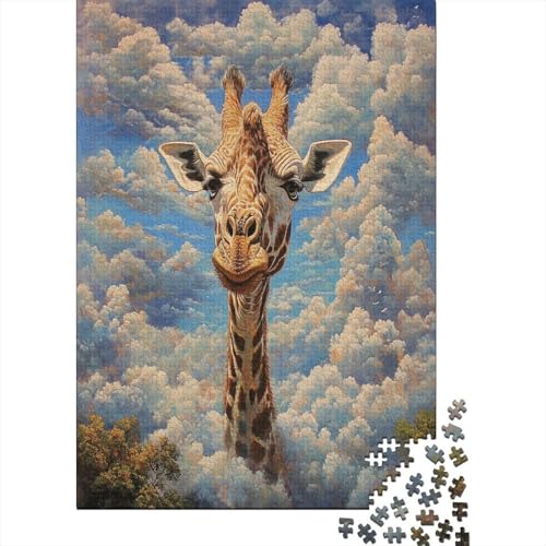 Puzzle de jirafa imposible de 1000 piezas para adultos, un desafío creativo de 70x50 cm 2