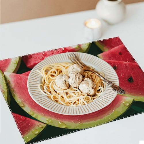 Set de table anti-chaleur lot de 6 imperméables lavables - 7