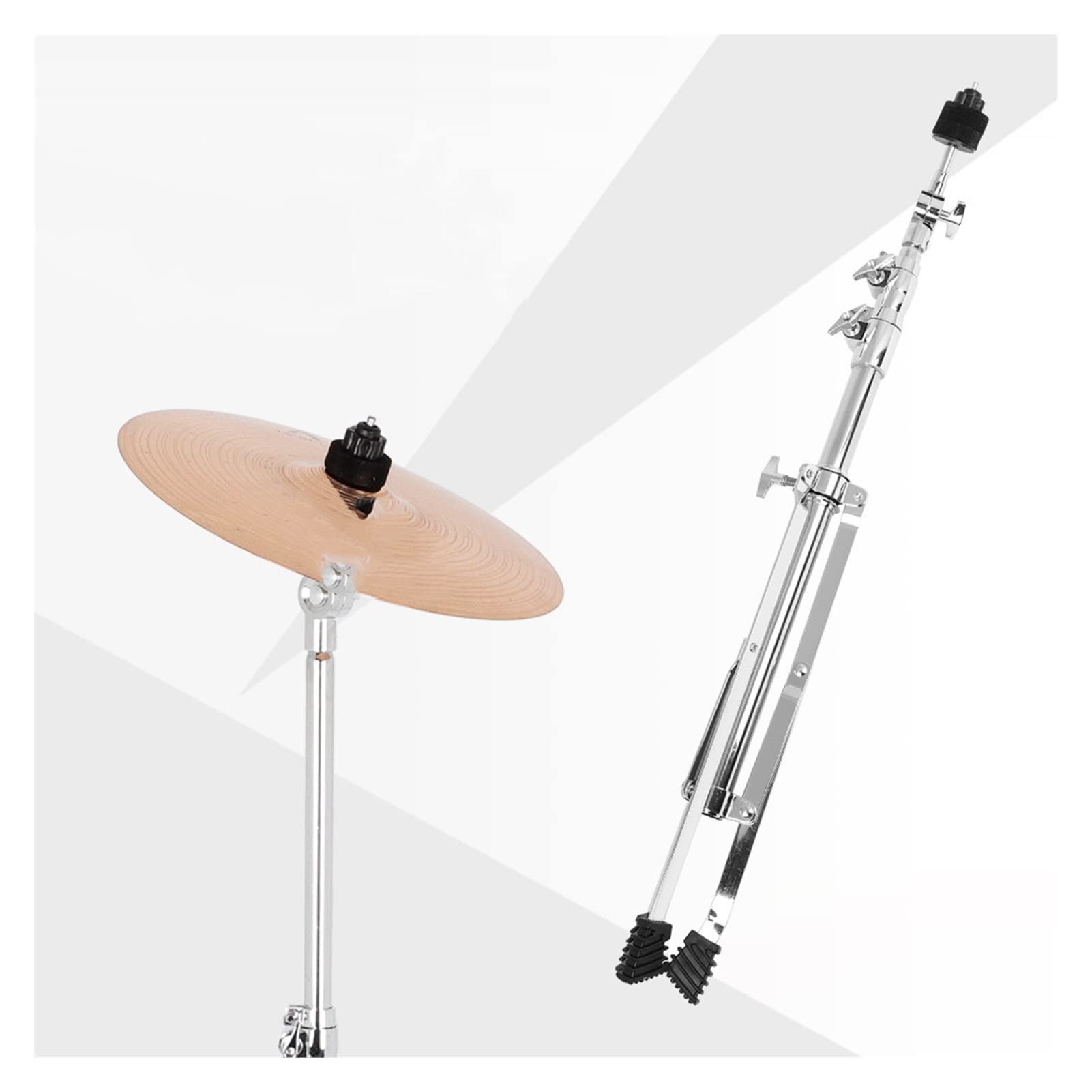FLFL Soporte para platillo inclinable Soporte De Címbal De Tambor De Acero Inoxidable Colgando Soporte De Platillo Altura Ajustable