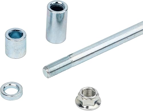 Miniatura 2 de Mokuo Eje delantero trasero de 0.472 in y 10.630 in con buje de 0.197 in, 0.866 in, 1.496 in, apto para Pit Dirt Bike ciclomotor, scooter, quad,