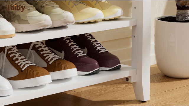 Amazon.com: Taitiy Shoe Bench Storage Rubberwood, Entryway Bench