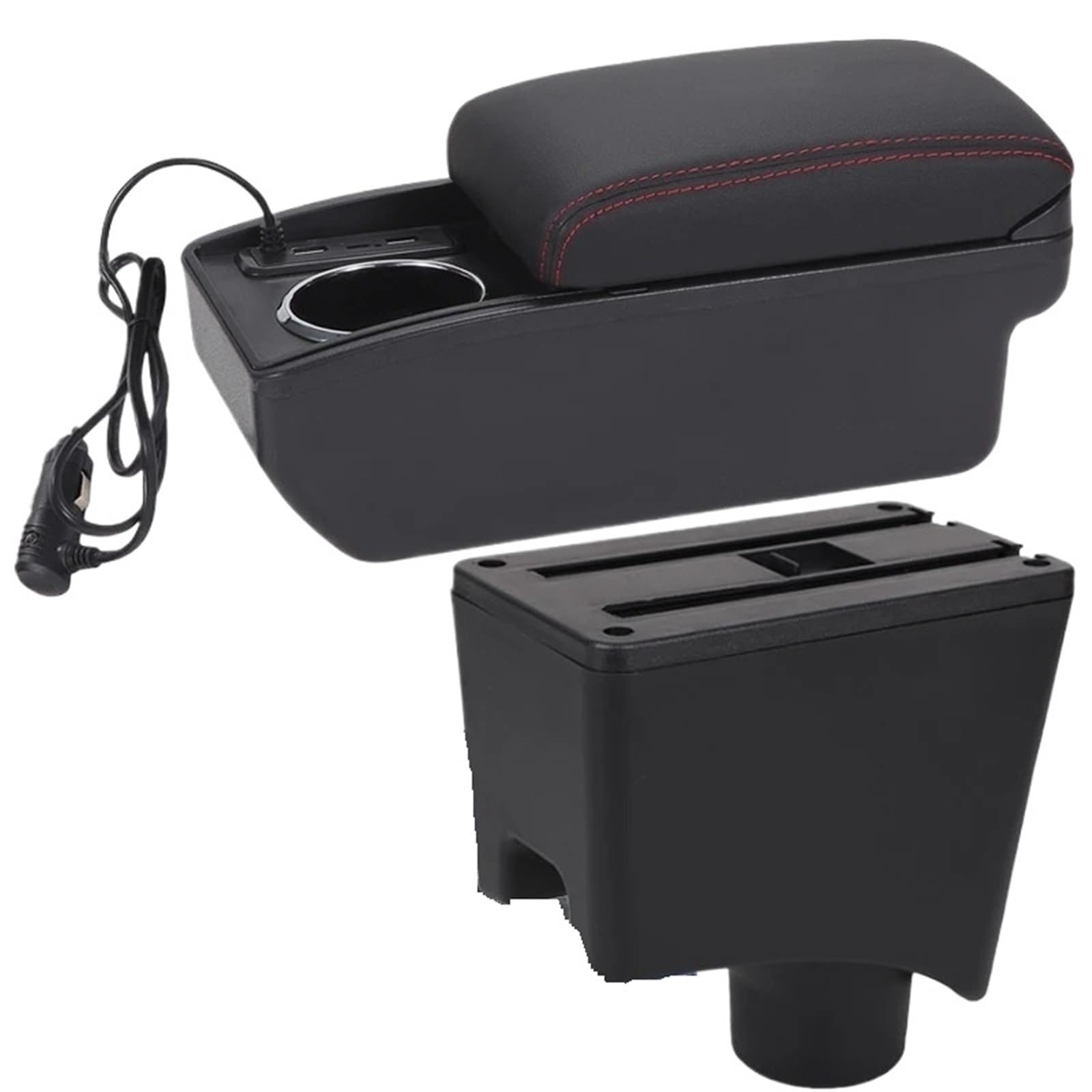 JMOLXURI Car Armrest Box For Dacia For Sandero Armrest Box Center Console