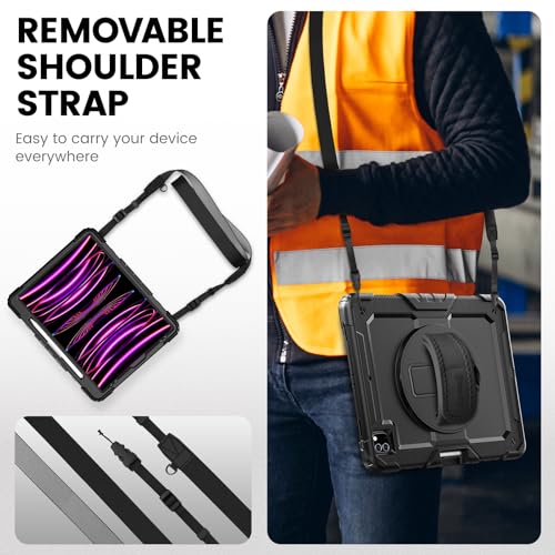 Coque iPad Pro 12.9 antichoc 360 avec protège-écran et porte-stylet - 5