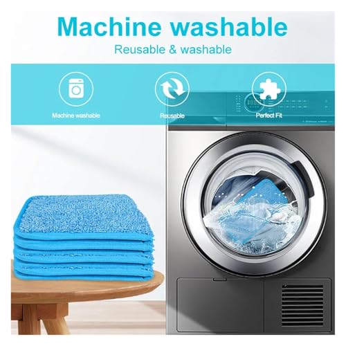 Balai à franges microfibre lavable et réutilisable pour le nettoyage humide et sec - 6