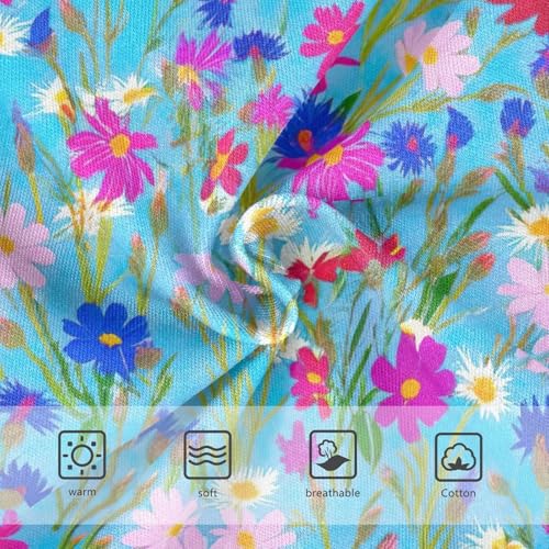 Colorful Flowers Toddler Underwear Floral 2t Cotton Little Girl Panties Durable Briefs Underpants3