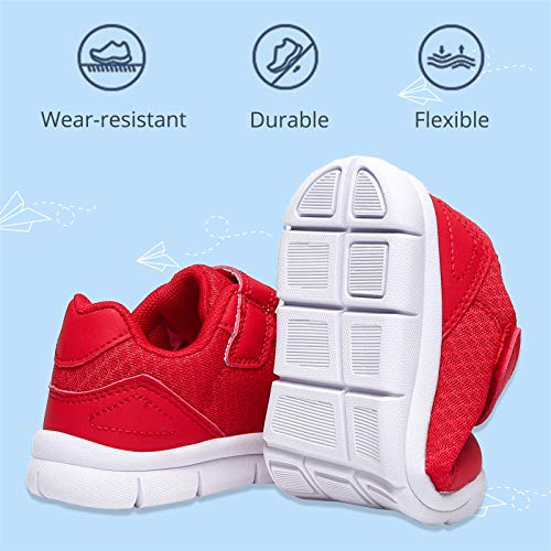 Christmas Toddler Shoes Baby Shoes Wide Toddler Shoes Kids Breathable Walking Tennis Shoes Sneakers For Girls Size 4 Red #TOP3