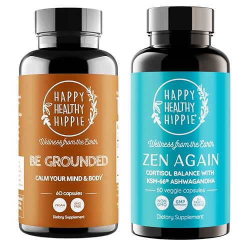Happy Healthy Hippie Zen Again Cortisol Manager & Be Grounded Stress Relief Suppliment