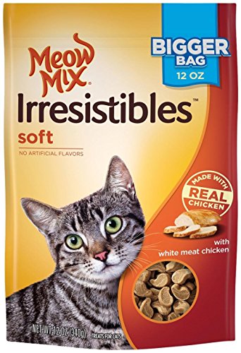Meow Mix Irresistible Cat Treats - Soft - White Meat Chicken - 12 Ounces