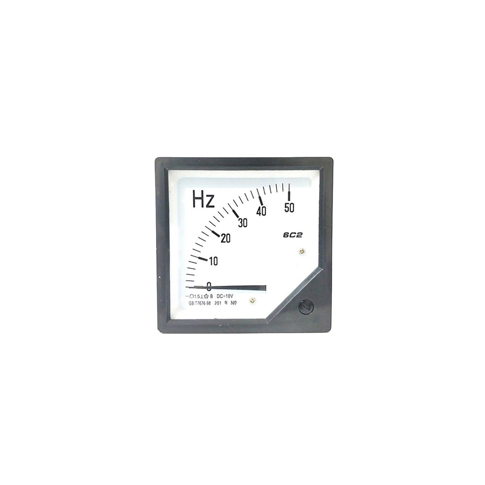 6C2-Hz DC Częstotliwościomierz 0-50/60Hz Wskazówka 80x80mm(Input DC 10V)