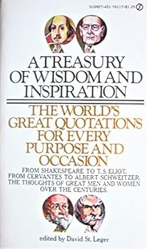 Paperback A Treasury of Wisdom and Inspiration - the World's Great Quotation for Every Purpose and Occasion Book