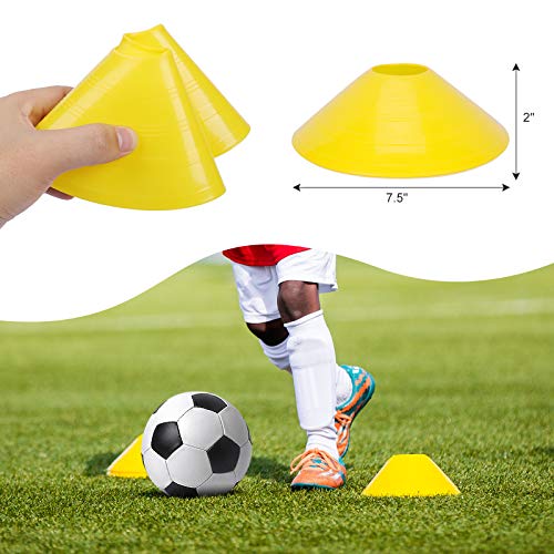 SKL Speed Agility Training Set, Includes Speed Running Parachute, Adjustable Rungs Agility Ladder, 12 Disc Cones, Jump Rope with Carrying Bag for Football Soccer Lacrosse Hockey Basketball Drill