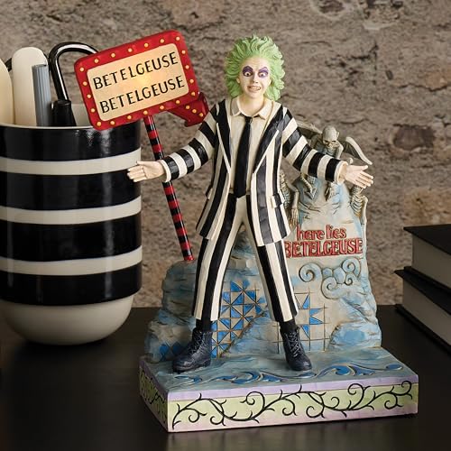 Beetlejuice letrero LED figura Enesco Jim Shore el regalo ideal 6