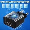 2-Pack-Cargador-USB-Carga-Rapida18W-QC-30-Enchufe-USB-Carregador-USB-con-2m-Cable-Cargador-Movil-Carga-Rapida-USB-Charger-para-Xiaomi-Huawei-Samsung-Galaxy-A15-A14-A13-A53-S22-S21-S20-S10Negro